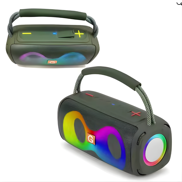 BT Speaker ET-312 with Colorful Lights Wireless BT Subwoofer Outdoor Portable High Volume Speaker