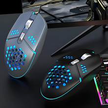 Cooling Fan Gaming Mouse RGB Gaming Office Computer Wired Mouse