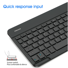 Mini Wireless Bluetooth Keyboard Mouse Combo - Bluetooth Mouse & Keyboard KIT - Rechargeable Wireless Bluetooth Keyboard Mouse For IOS Windows Android Tablet
