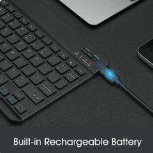 Mini Wireless Bluetooth Keyboard Mouse Combo - Bluetooth Mouse & Keyboard KIT - Rechargeable Wireless Bluetooth Keyboard Mouse For IOS Windows Android Tablet