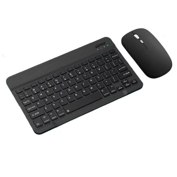 Mini Wireless Bluetooth Keyboard Mouse Combo - Bluetooth Mouse & Keyboard KIT - Rechargeable Wireless Bluetooth Keyboard Mouse For IOS Windows Android Tablet