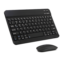 Mini Wireless Bluetooth Keyboard Mouse Combo - Bluetooth Mouse & Keyboard KIT - Rechargeable Wireless Bluetooth Keyboard Mouse For IOS Windows Android Tablet