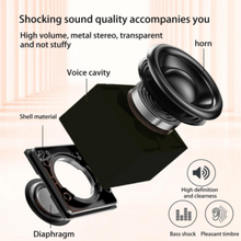 X1 Portable Mini Bluetooth-compatible Speaker Aluminum Alloy+ABS Wireless Music Subwoofer - Green