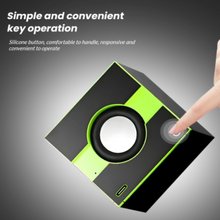 X1 Portable Mini Bluetooth-compatible Speaker Aluminum Alloy+ABS Wireless Music Subwoofer - Green